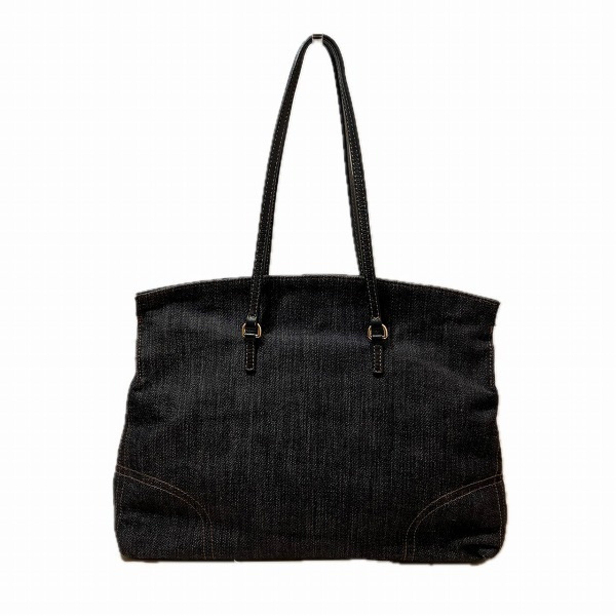 FURLA denim navy bag tote for women