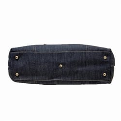 FURLA denim navy bag tote for women