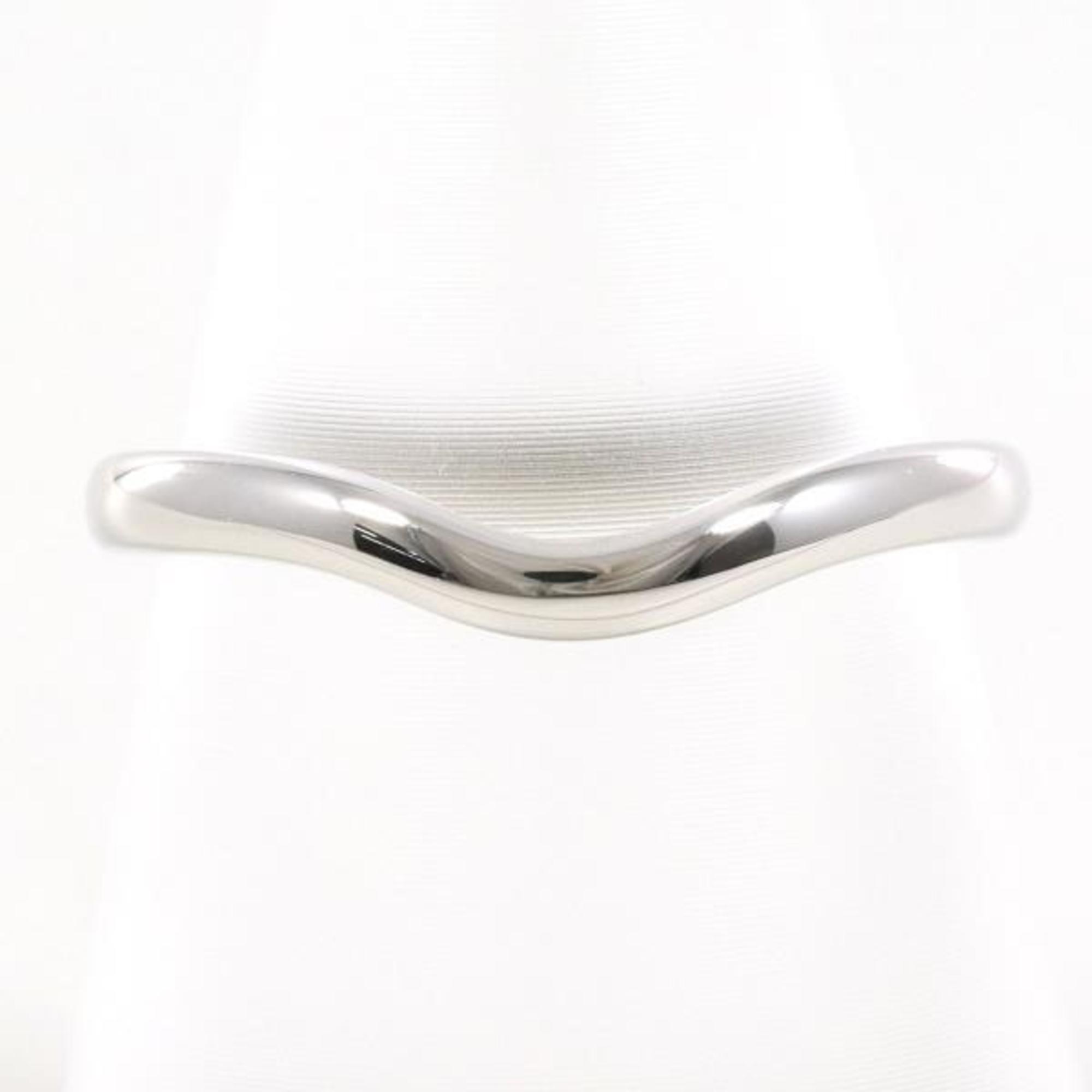 Tiffany Curved Band PT950 Ring Total weight approx. 3.4g