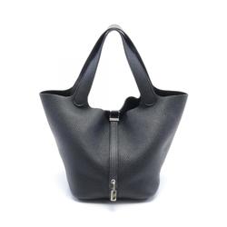 Hermes HERMES Picotin Lock MM Handbag Bag Taurillon Clemence Women's Black