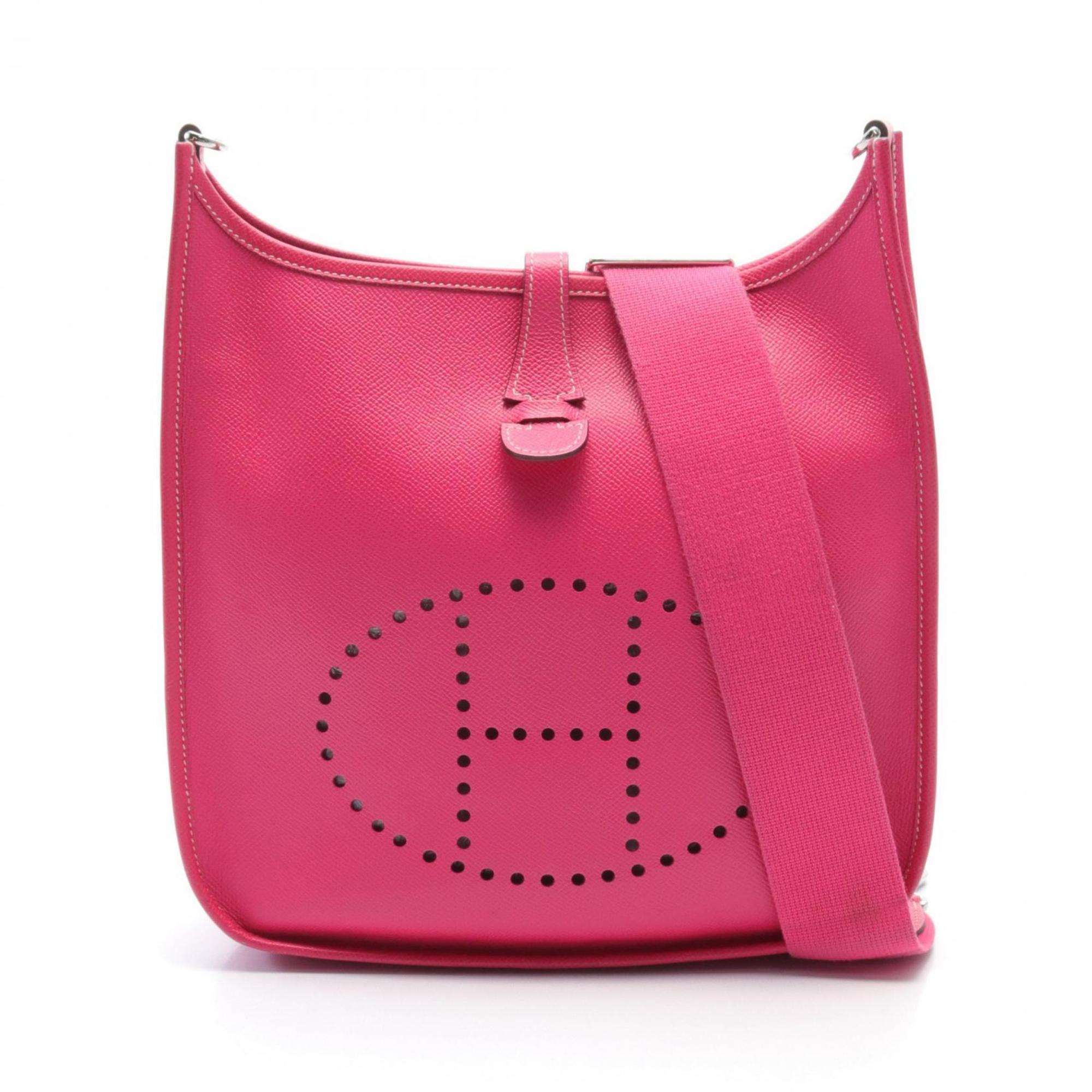 Hermes HERMES Evelyn 3 Trois PM Shoulder Bag Epsom Leather Women's Pink