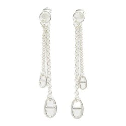 Hermes HERMES New Farandole Chain Earrings, 925 Silver, Women's, Silver