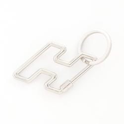 Hermes HERMES H To Speed Keychain Metal Men's Women's Silver