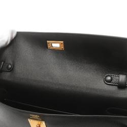 Hermes Kelly Elan Shoulder Bag Chevre Sham Killa Women's Black