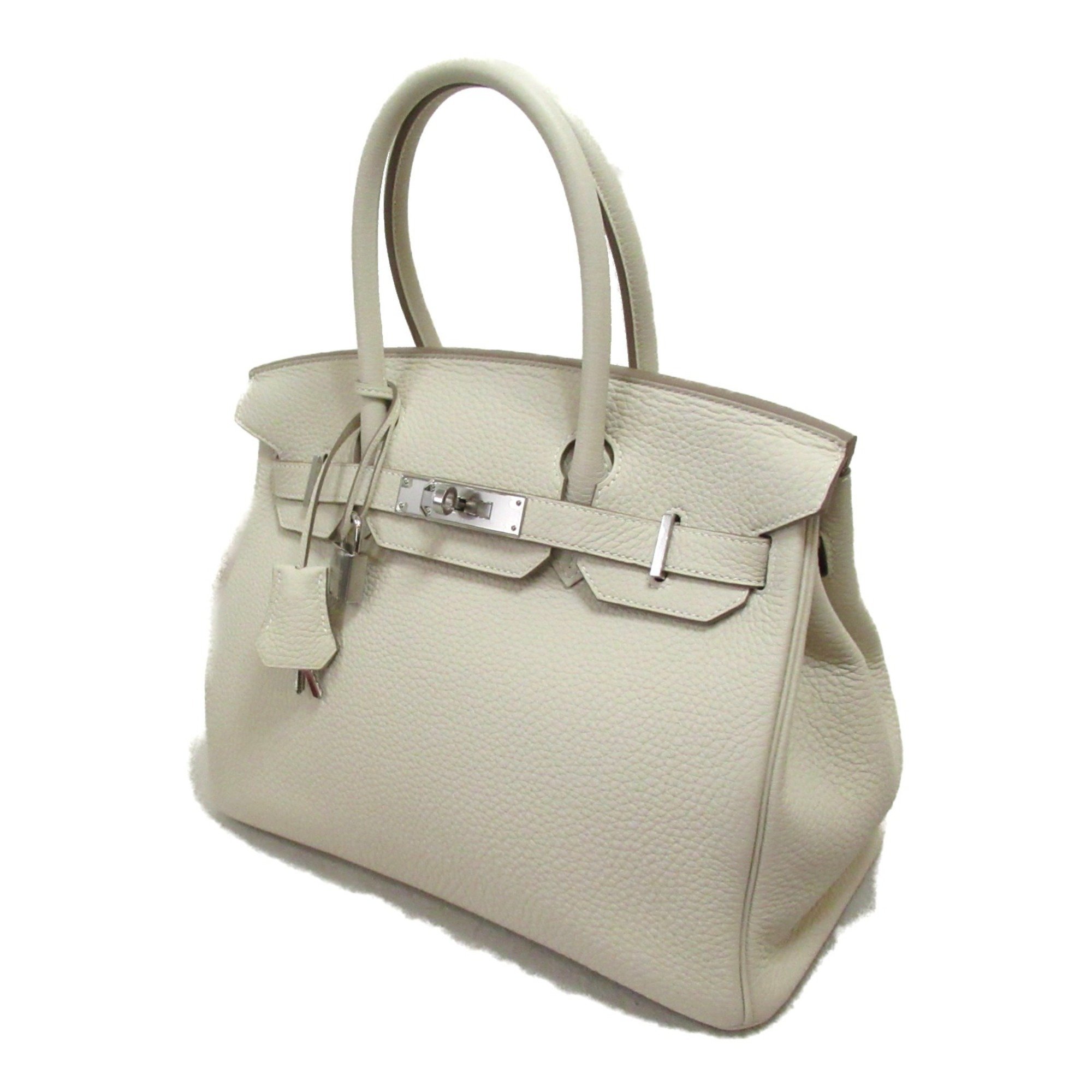 Hermes HERMES Birkin 30 Handbag Bag Leather Togo Women's White