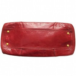 PRADA BL0727 Red Leather Bag Handbag for Women