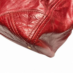 PRADA BL0727 Red Leather Bag Handbag for Women