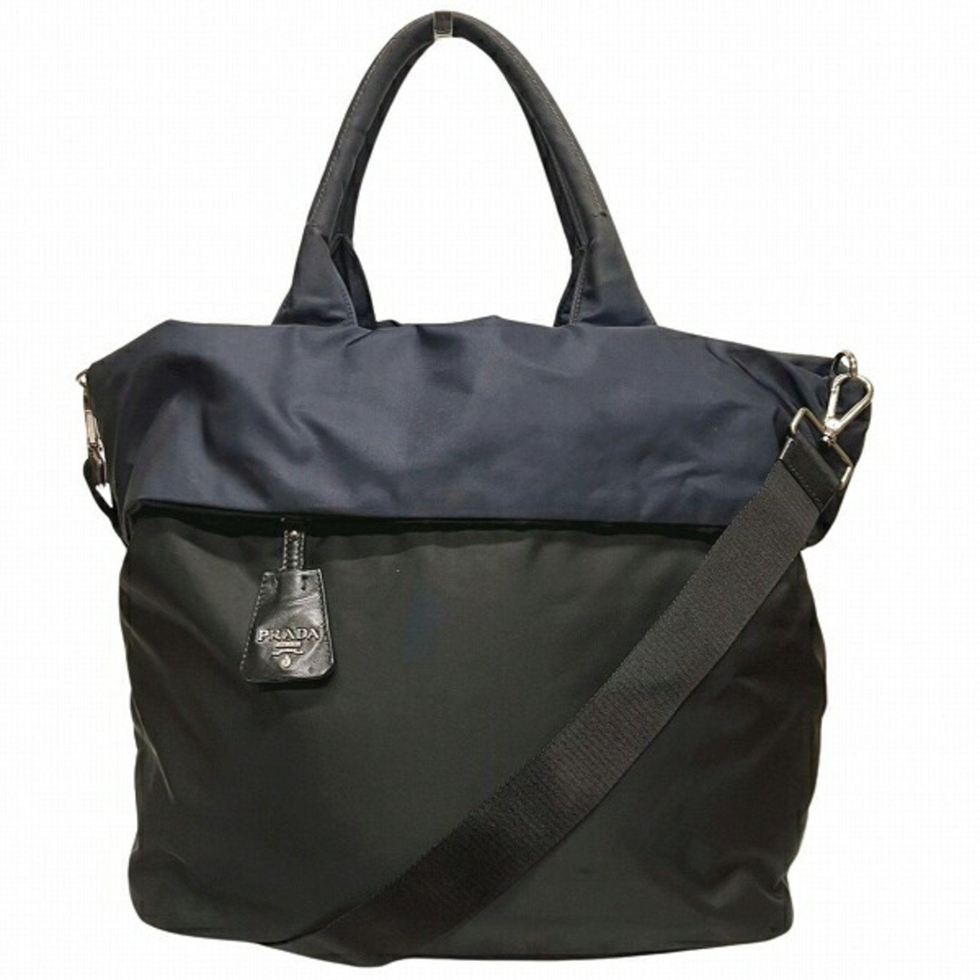 PRADA BR4521 Reversible 2way Bag Tote Shoulder Men's Women's