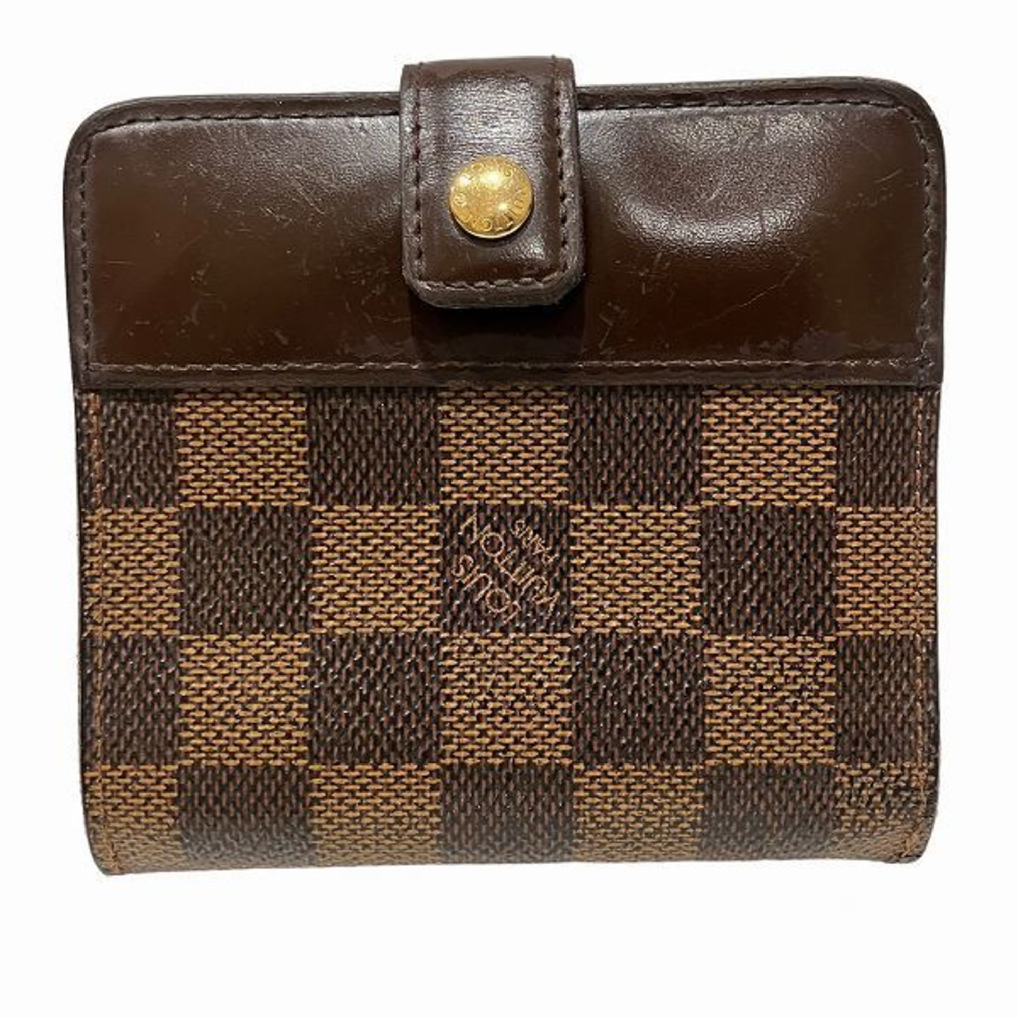 Louis Vuitton Damier Compact Zip N61668 Bi-fold Wallet for Men and Women