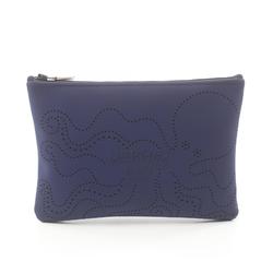 Hermes Neoban MM Pouch Bag Neoprene Women's Navy