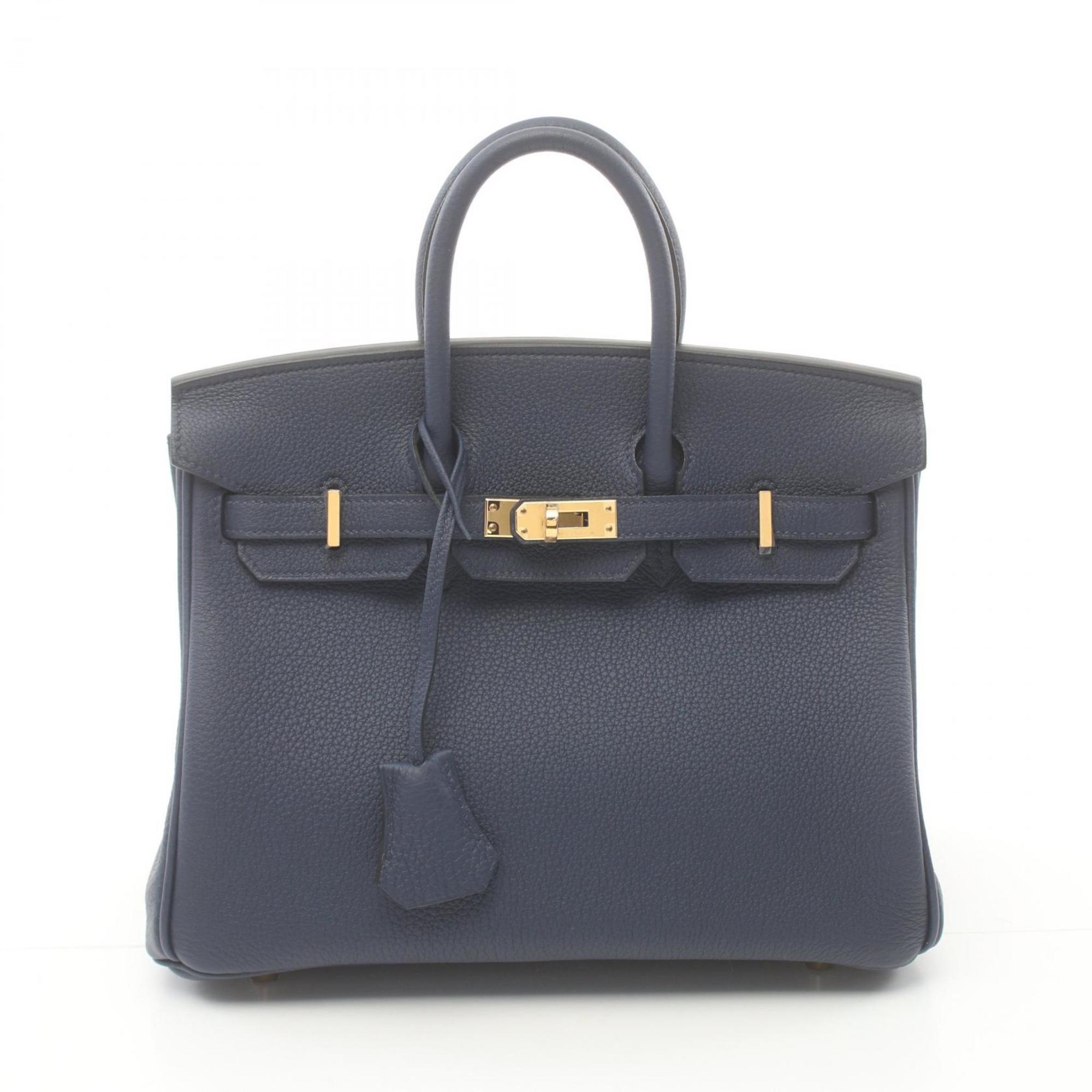 Hermes HERMES Birkin 25 Handbag Bag Togo Women's Blue 041344CC