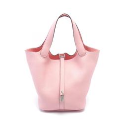 Hermes HERMES Picotin Lock MM Handbag Bag Taurillon Clemence Women's Pink