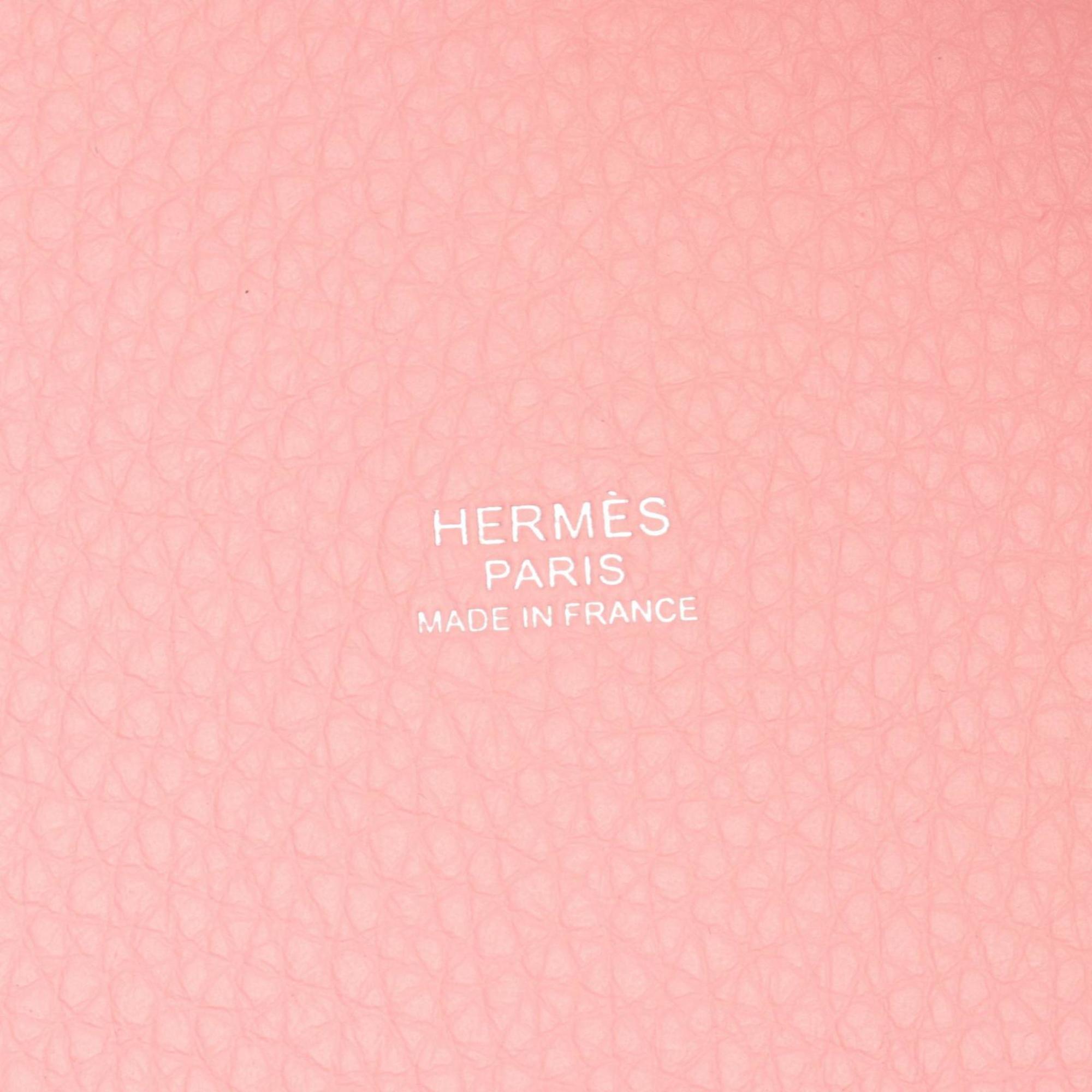 Hermes HERMES Picotin Lock MM Handbag Bag Taurillon Clemence Women's Pink