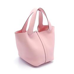 Hermes HERMES Picotin Lock PM Handbag Bag Taurillon Clemence Women's Pink 056289CK