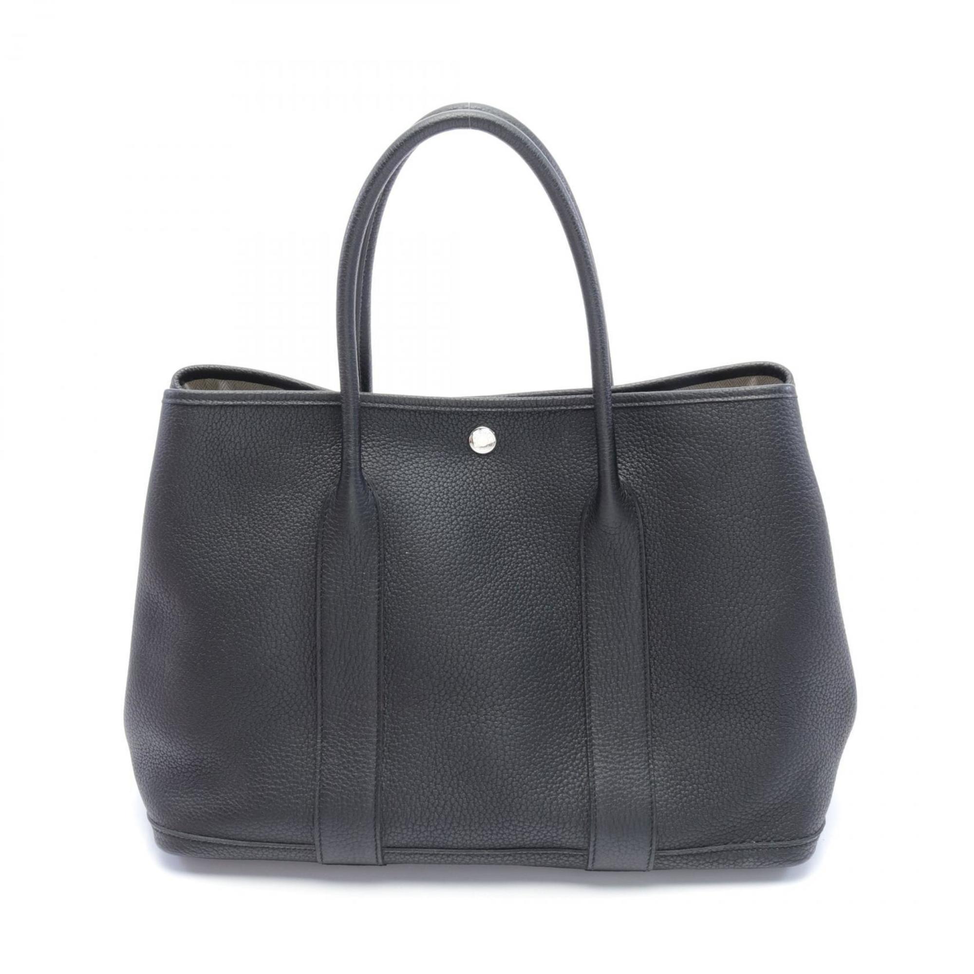 Hermes HERMES Garden PM Tote Bag Negonda Women's Black