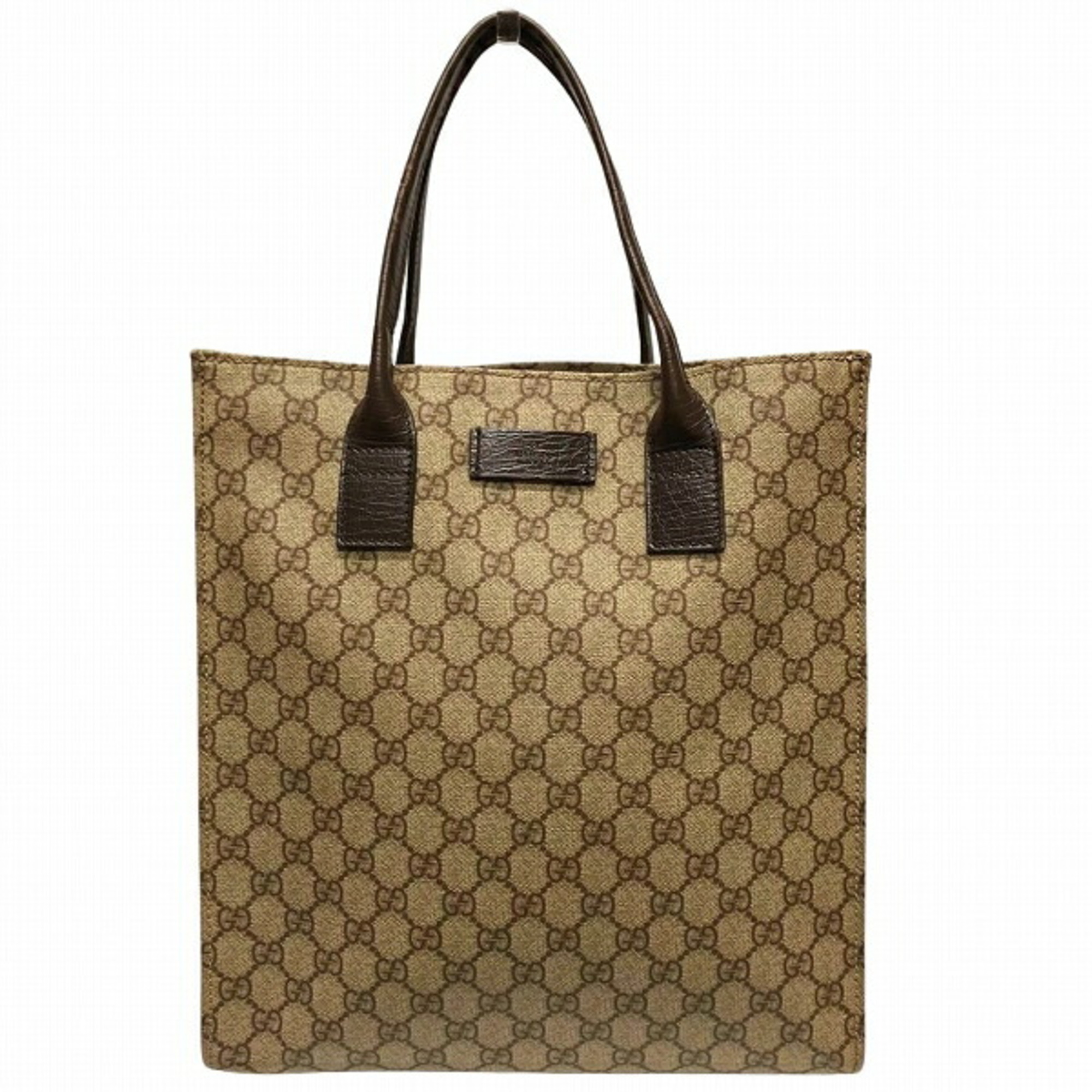 GUCCI GG Supreme 91249 Brown Bag Tote Men's Women's