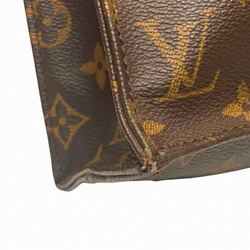 Louis Vuitton Monogram Sac Plat M51140 Bag Tote Handbag Men's Women's