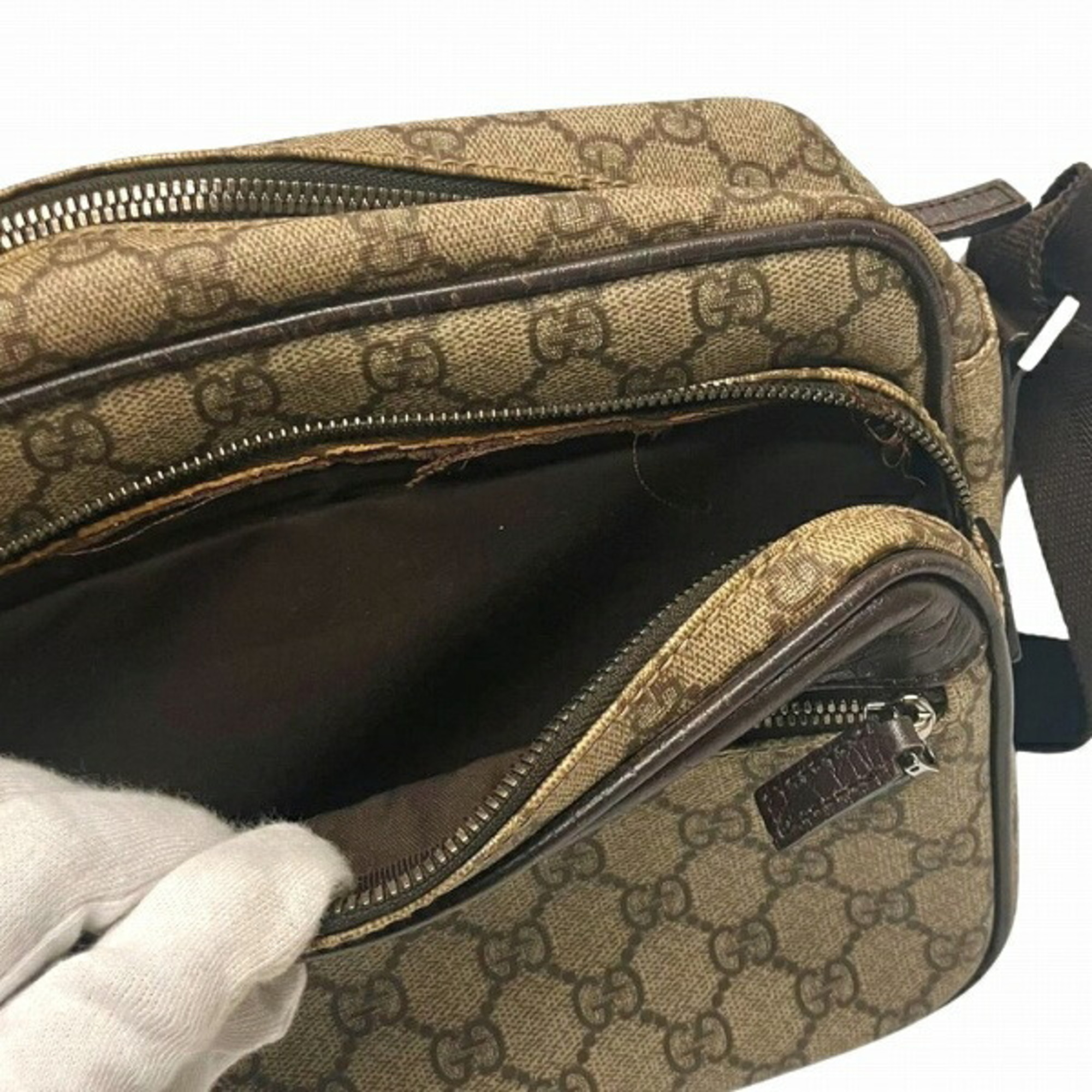 GUCCI GG Supreme 114531 Bag Shoulder Women's