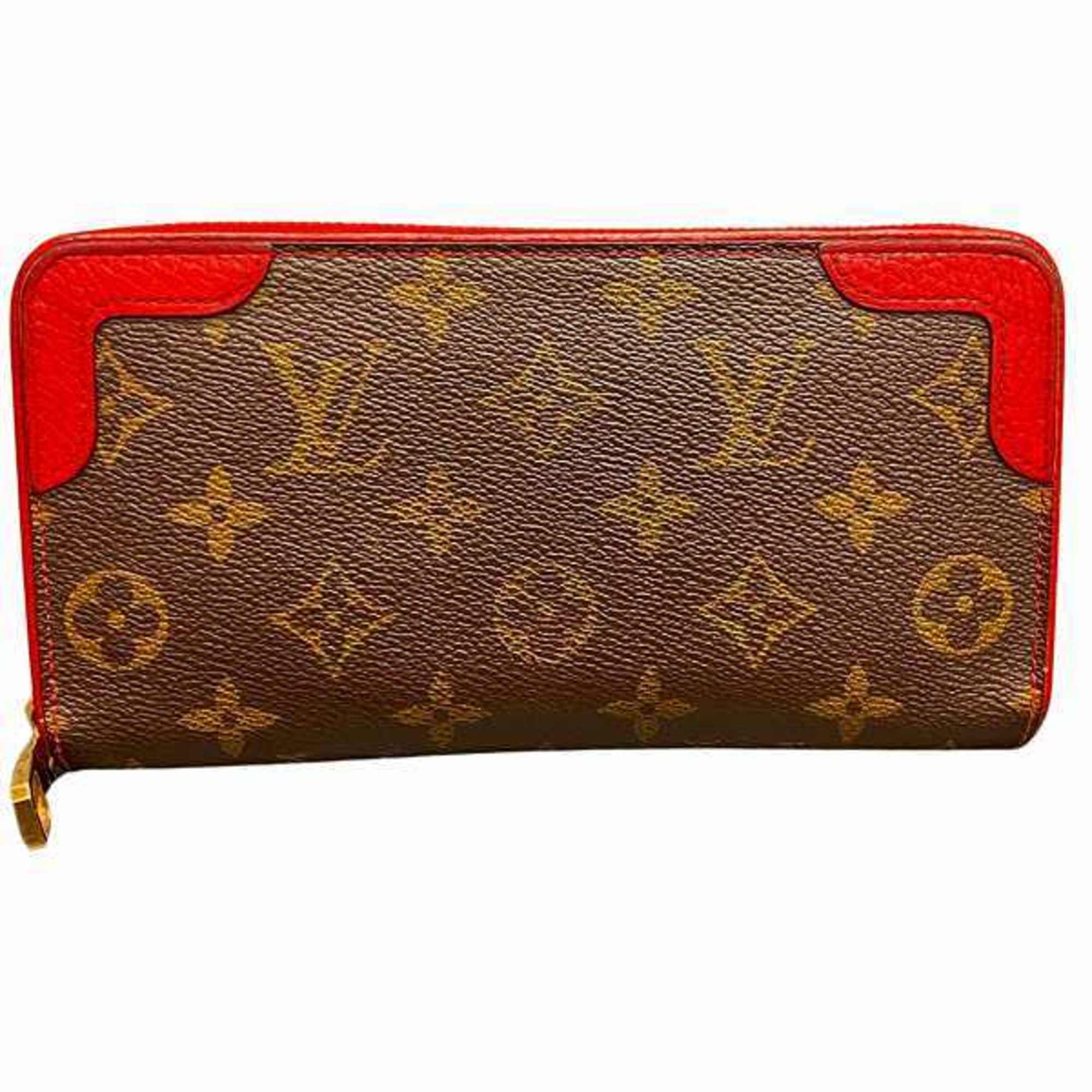 Louis Vuitton Monogram Zippy Wallet Retiro M61854 Long for Women