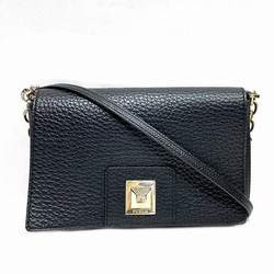 FURLA Chain Shoulder Bag Black Women's