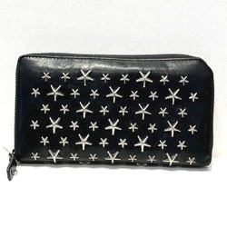 Jimmy Choo Star Studs Round Zip Long Wallet for Men