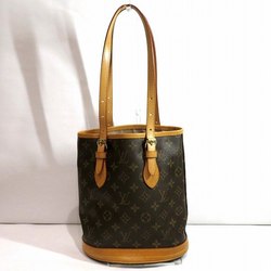 Louis Vuitton Monogram Petit Bucket PM M42238 Bag Tote Shoulder Women's