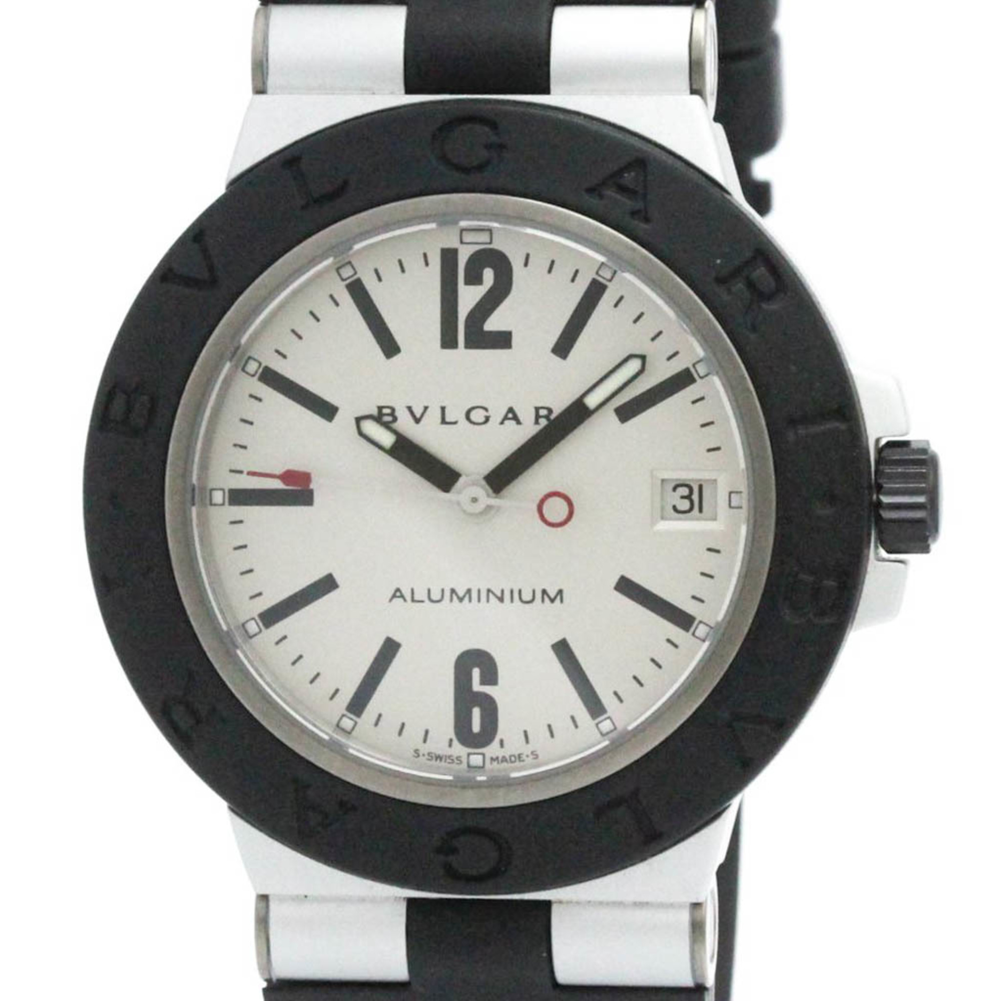 BVLGARI Alminium Rubber Automatic Mens Watch AL38TA BF575772