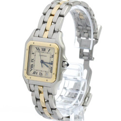 CARTIER Panthere 1 Row 18K Gold Steel Quartz Mid Size Watch 183949 BF571280