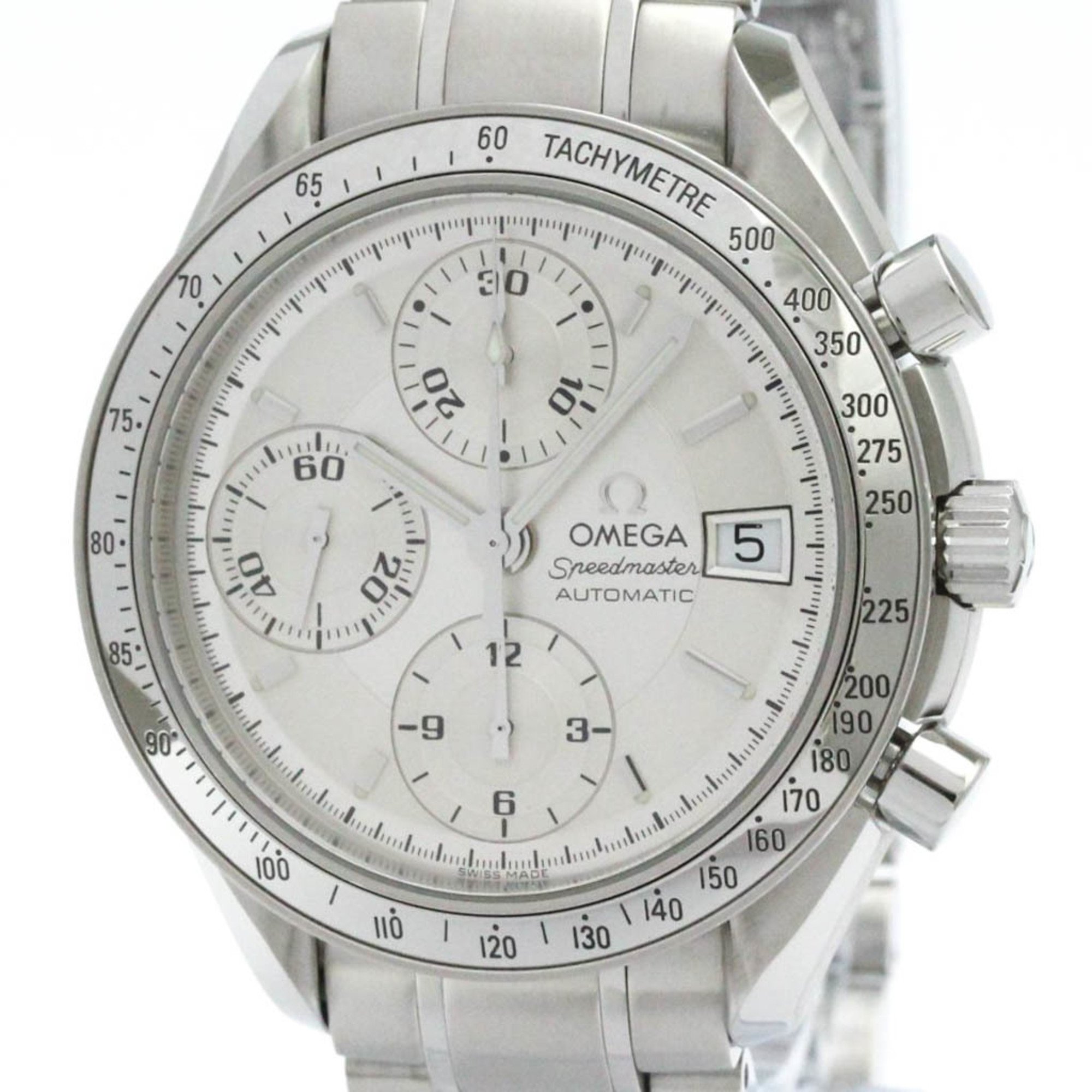 Polished OMEGA Speedmaster Date Steel Automatic Mens Watch 3513.30 BF575226