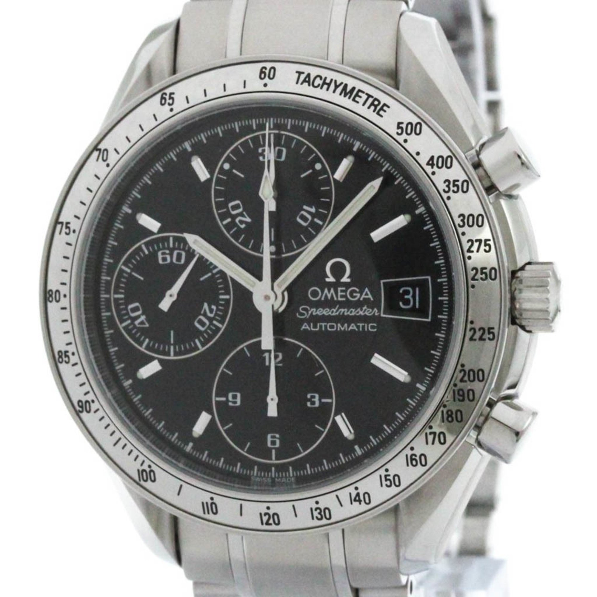 Polished OMEGA Speedmaster Date Steel Automatic Mens Watch 3513.50 BF575199