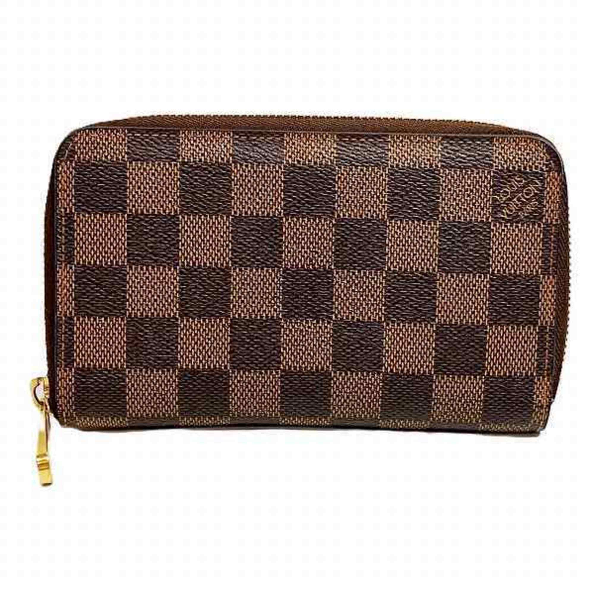 Louis Vuitton Damier Zippy Compact N60028 Wallet Long Men's Women's