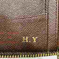 Louis Vuitton Damier Zippy Compact N60028 Wallet Long Men's Women's