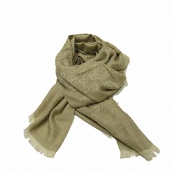 GUCCI GG pattern large scarf, beige, accessory, women's