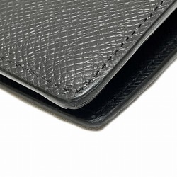 Louis Vuitton Taiga Portefeuille Brazza M30501 Noir Long Wallet Bi-fold Men's