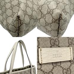 GUCCI Handbag GG Supreme Canvas Ivory x Brown Women's 181086 z2326