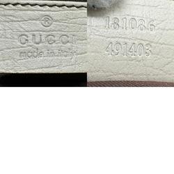 GUCCI Handbag GG Supreme Canvas Ivory x Brown Women's 181086 z2326