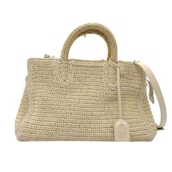 Saint Laurent SAINT LAURENT Handbag Shoulder Bag Cavalive Gauche Raffia Natural Women's 400413 z2306