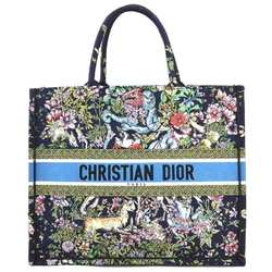 Christian Dior Handbag Tote Bag D Constellation Embroidery Book Large Canvas Navy Women's 99952g