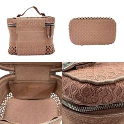 Christian Dior handbag canvas pink beige ladies n0322