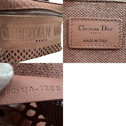 Christian Dior handbag canvas pink beige ladies n0322