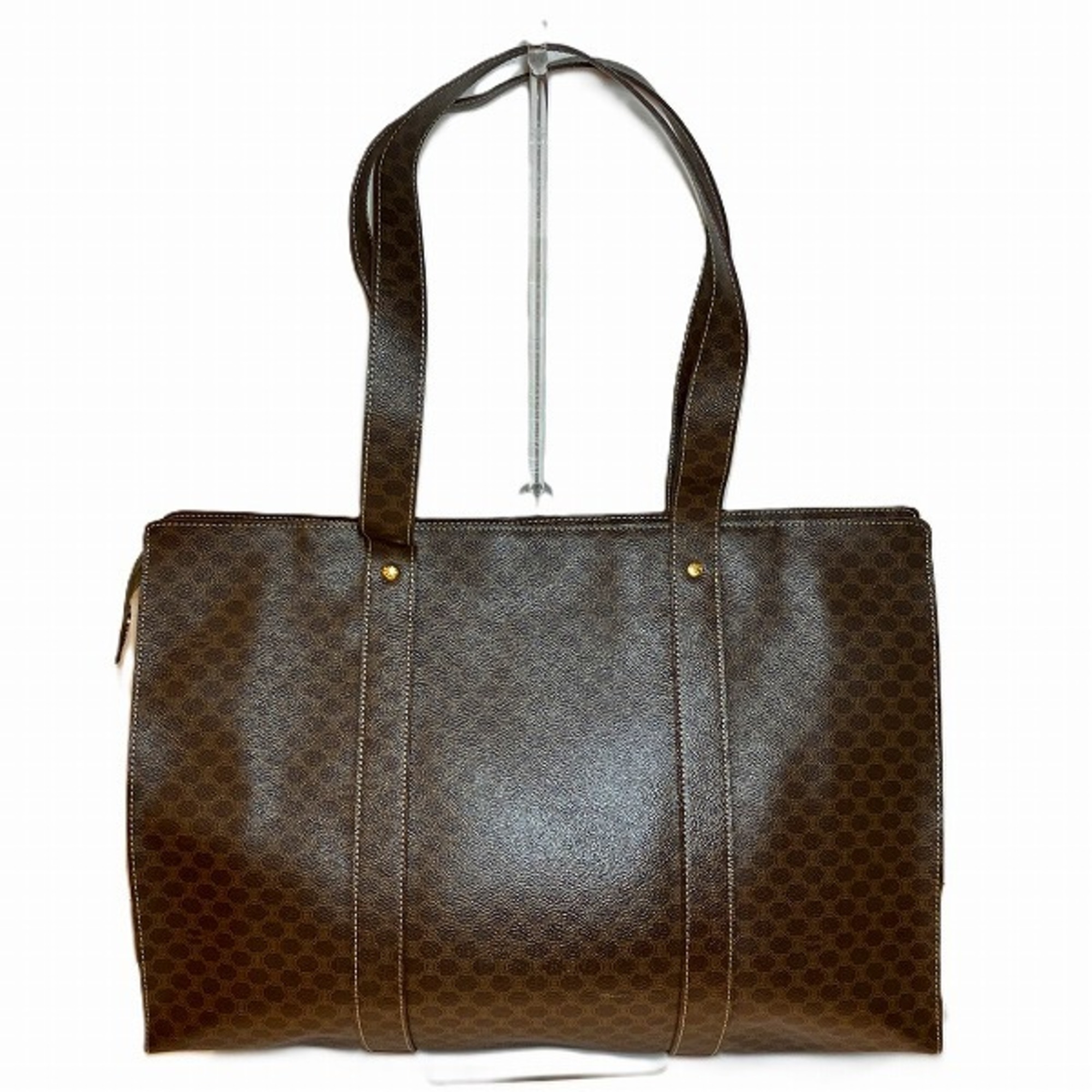 CELINE Macadam Pattern M95 Brown Bag Tote for Women