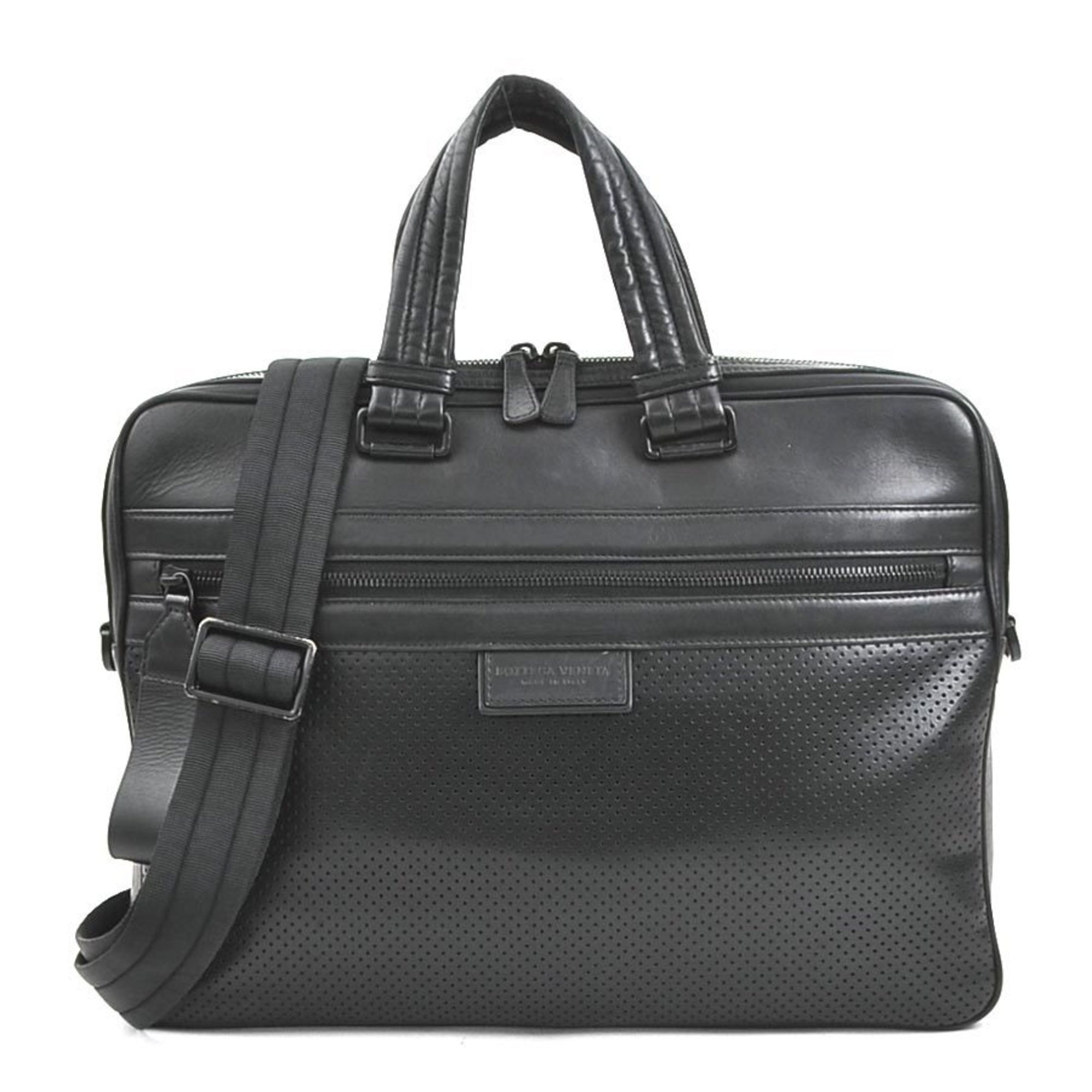 BOTTEGA VENETA Handbag Bag Leggero Leather Black Men's r10142g