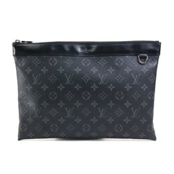 Louis Vuitton LOUIS VUITTON Clutch Bag Monogram Eclipse Pochette Discovery Black Men's M62291 r10149i