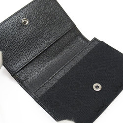 GUCCI Business Card Holder/Card Case GG Canvas Black Men's Women's 120965 w0701a