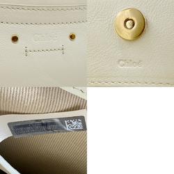 Chloé Chloe Shoulder Bag Leather Ivory Women's z2323