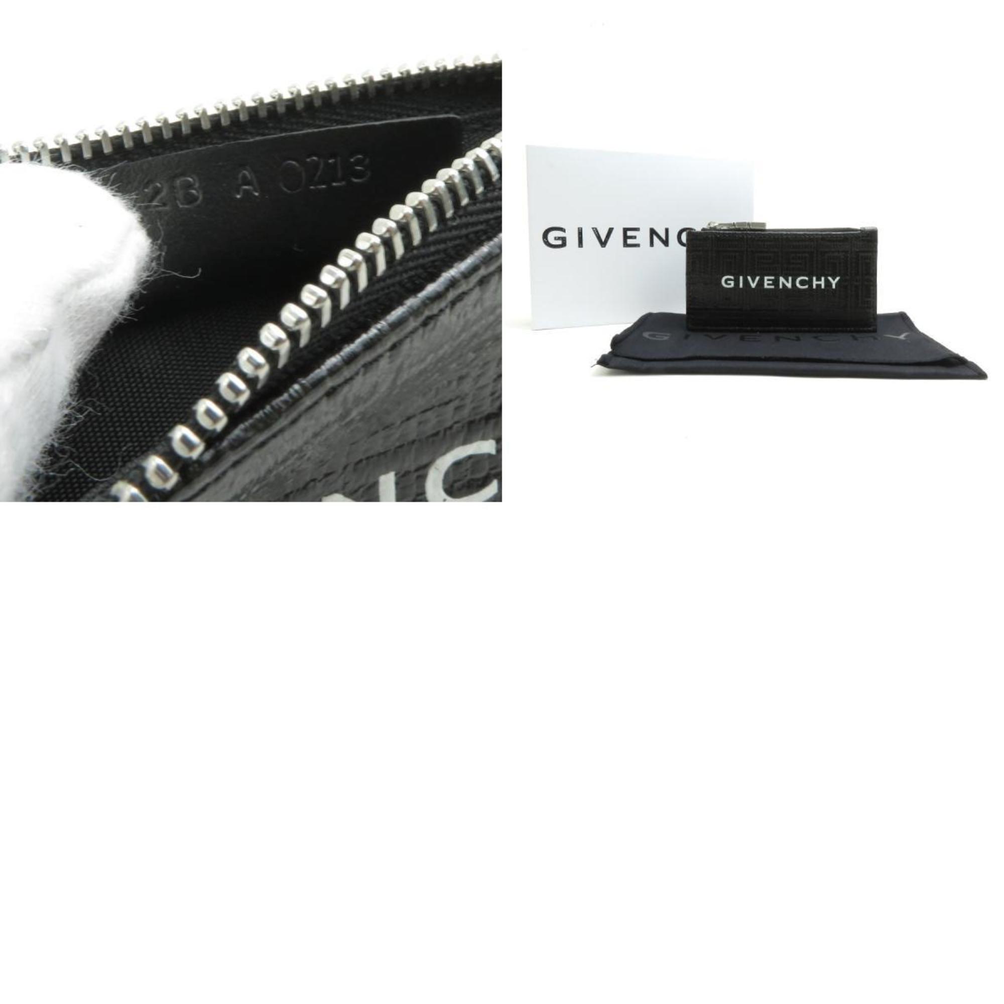 GIVENCHY wallet/coin case leather black men's r10170g