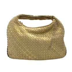 BOTTEGA VENETA Shoulder Bag Intrecciato Leather Gold Women's z2294