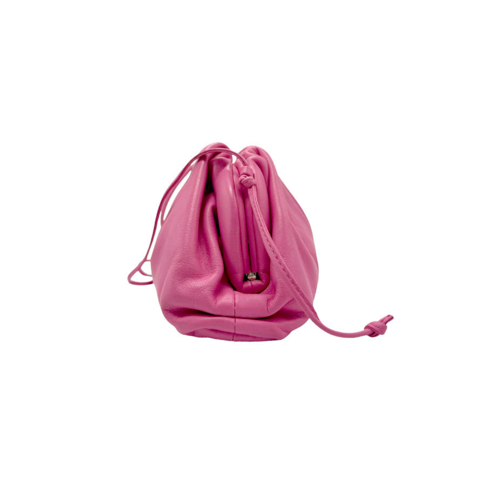 BOTTEGA VENETA Shoulder Bag The Pouch Leather Pink Women's z2331