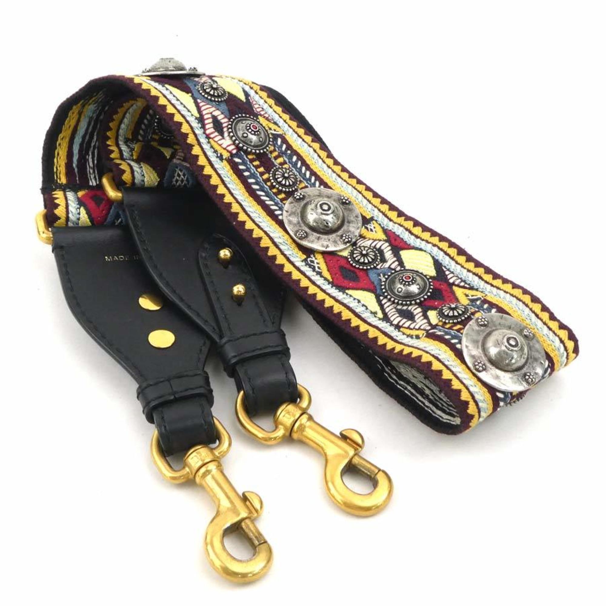 Christian Dior Shoulder Strap Canvas Leather Multicolor Women's r10158g