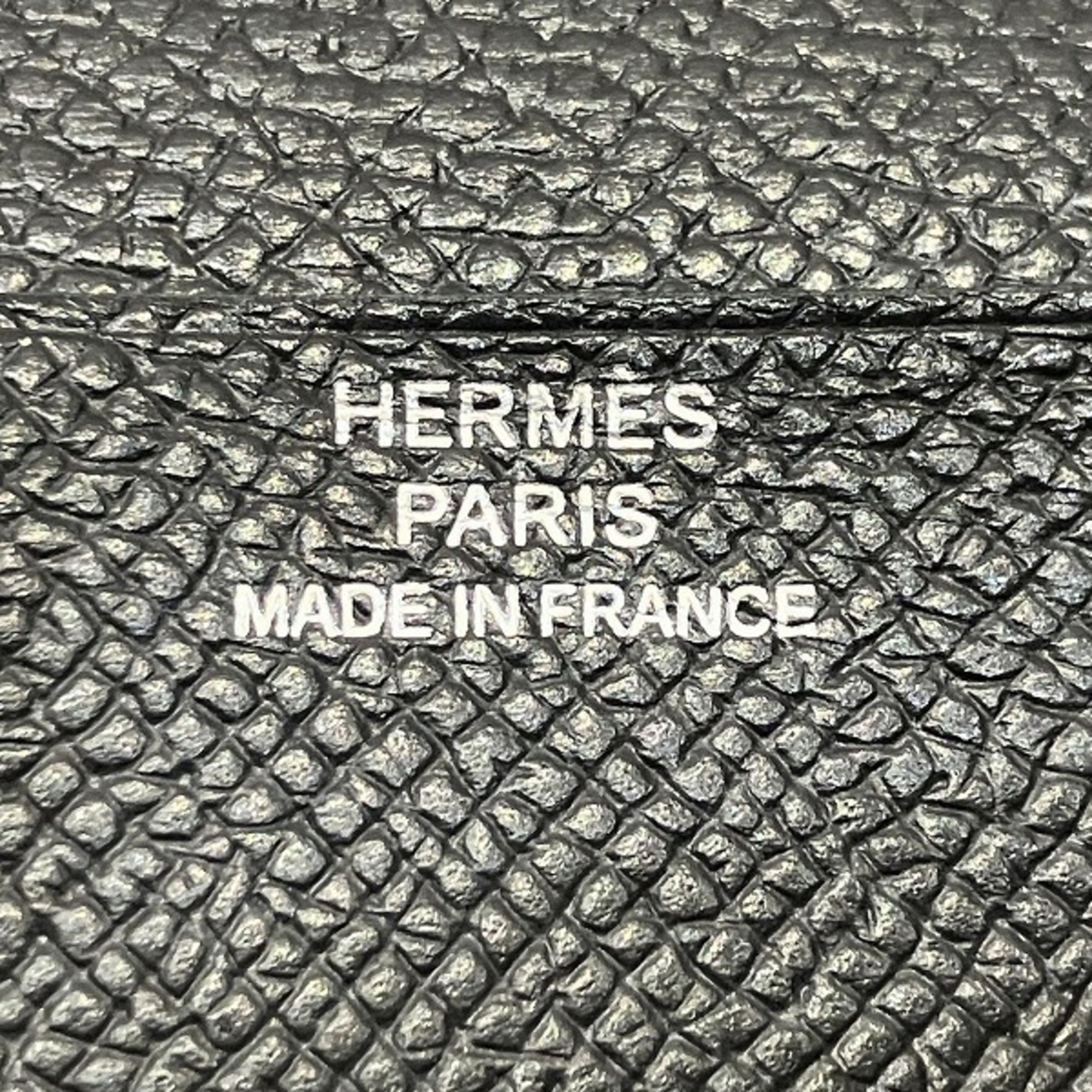 Hermes Bearn Souffle Bi-fold Wallet Long Men's Women's